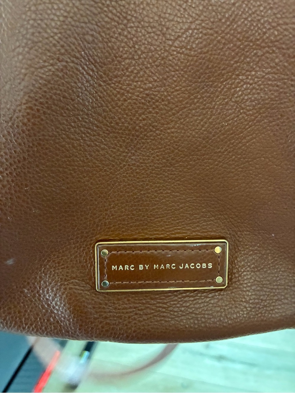 Marc by Marc Jacobs Brown Pebbled Leather Shoulder Hobo - Picture 3 of 4